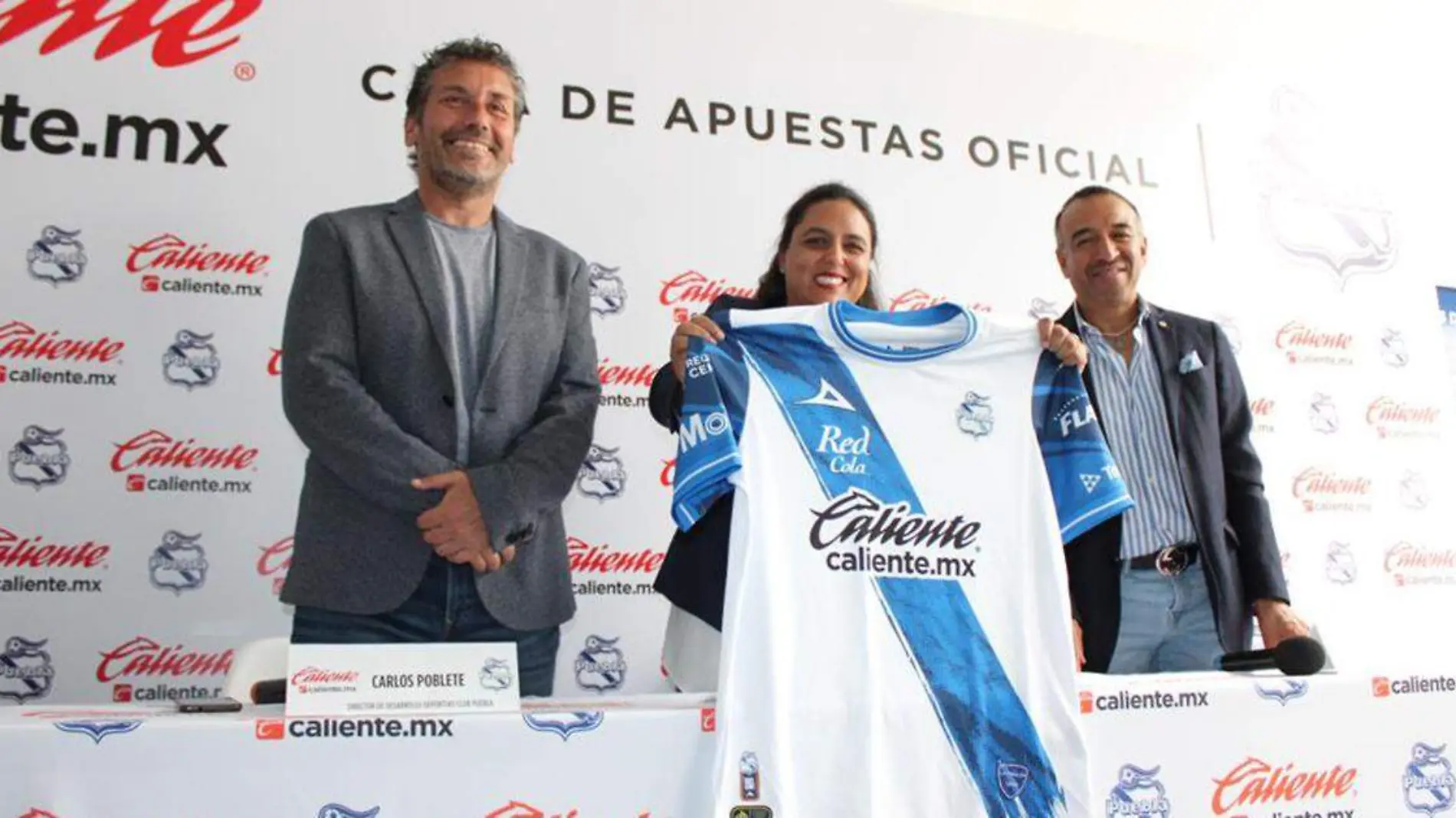 Grupo caliente se convirtió en el patrocinador principal del Club Puebla por los próximos cuatro años, de acuerdo a lo anunciado este martes